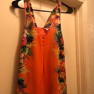 Cute Candies pink tropical tank top style shirt